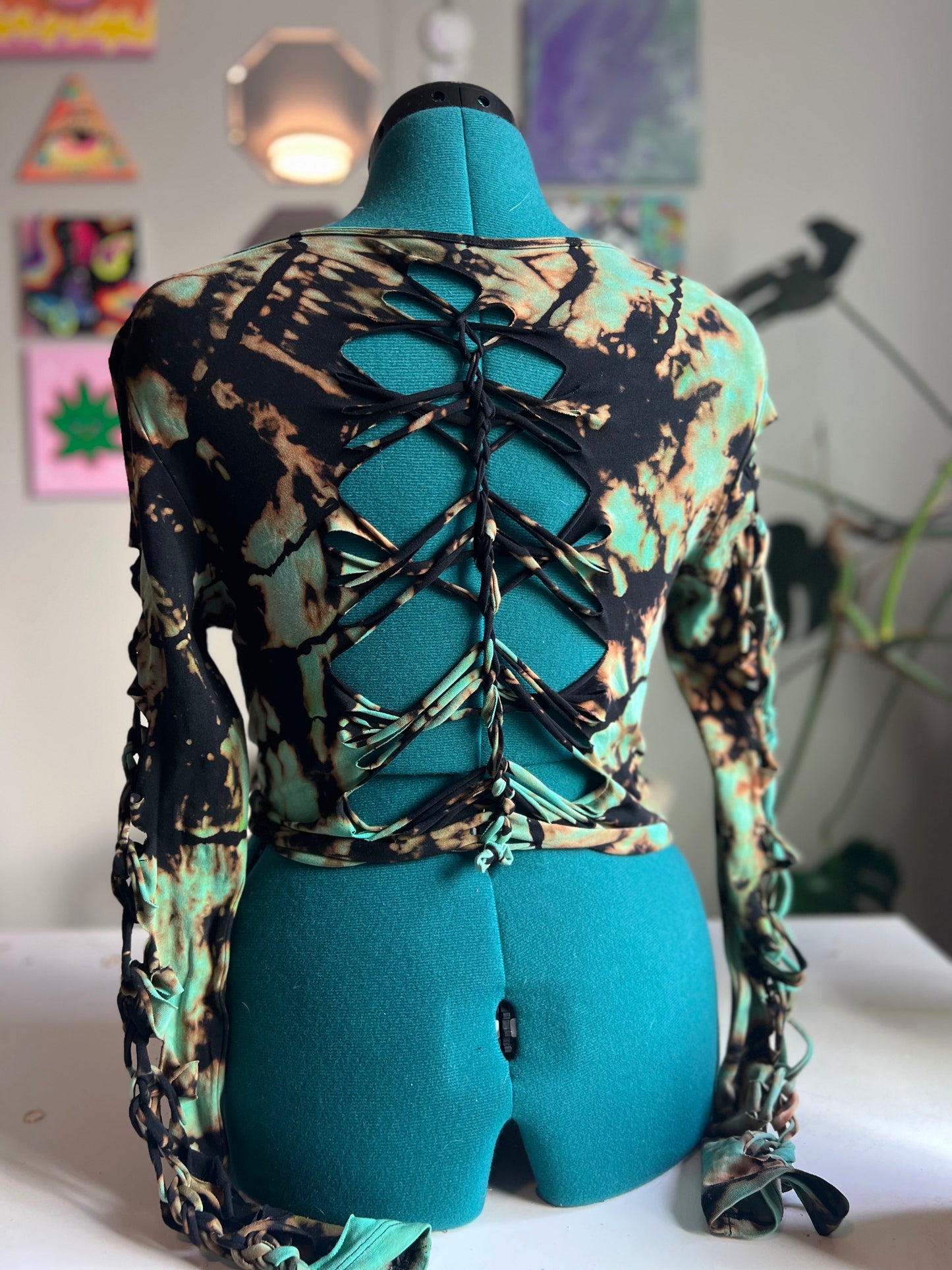reverse dyed custom top