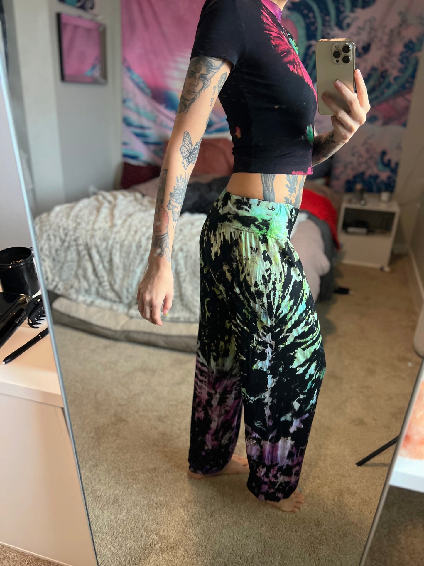 MADE TO ORDER psychedelic harem pants