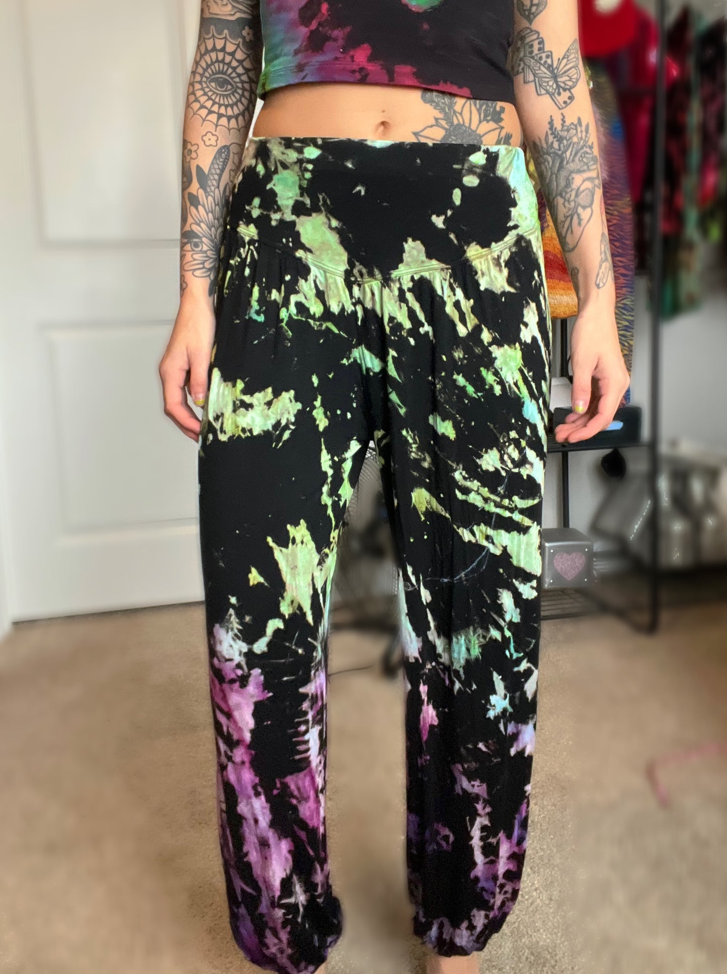 MADE TO ORDER psychedelic harem pants