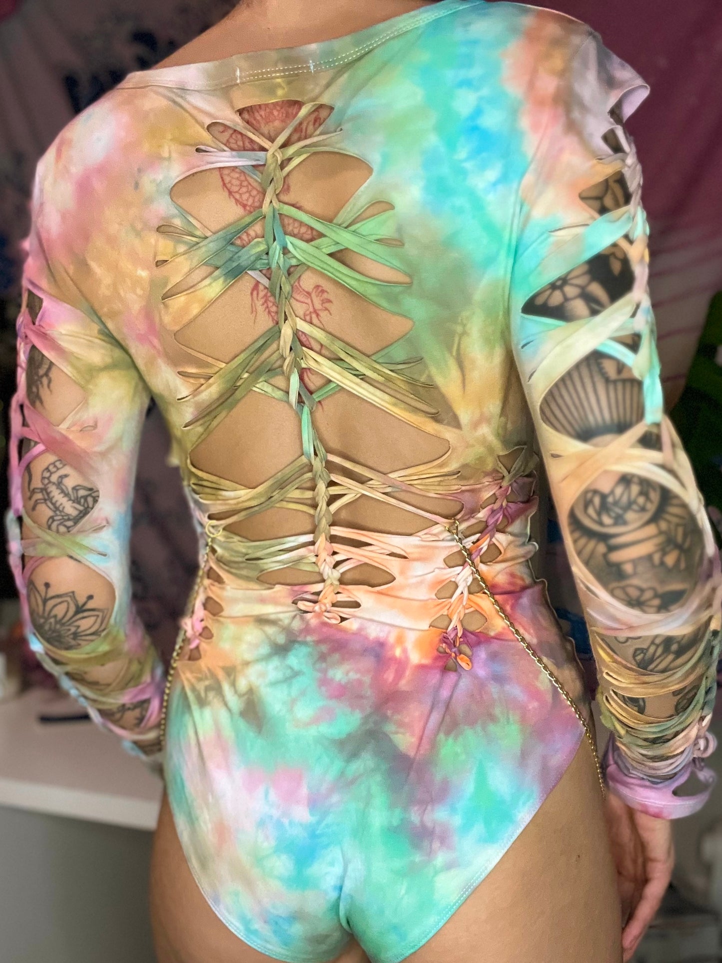 ‘the ascent‘ bodysuit in size large