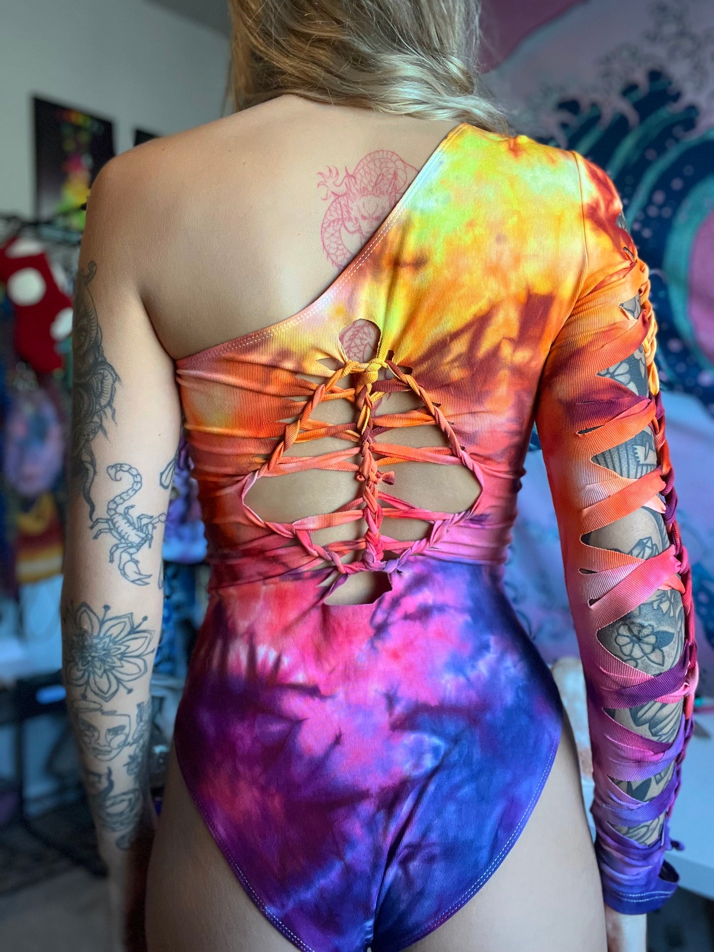 ‘melting sunsets’ bodysuit small