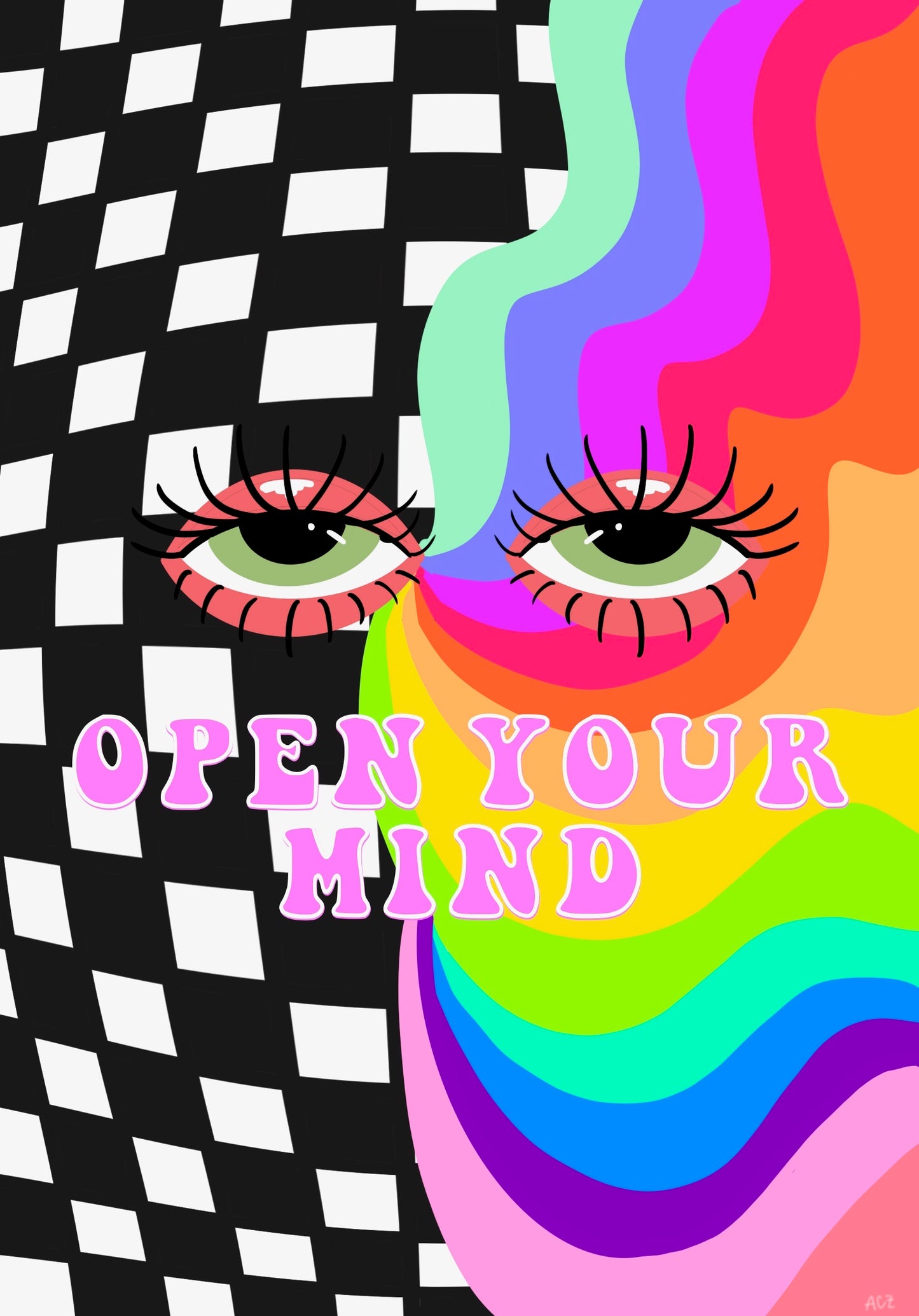 'Open Your Mind' print (ready to ship)