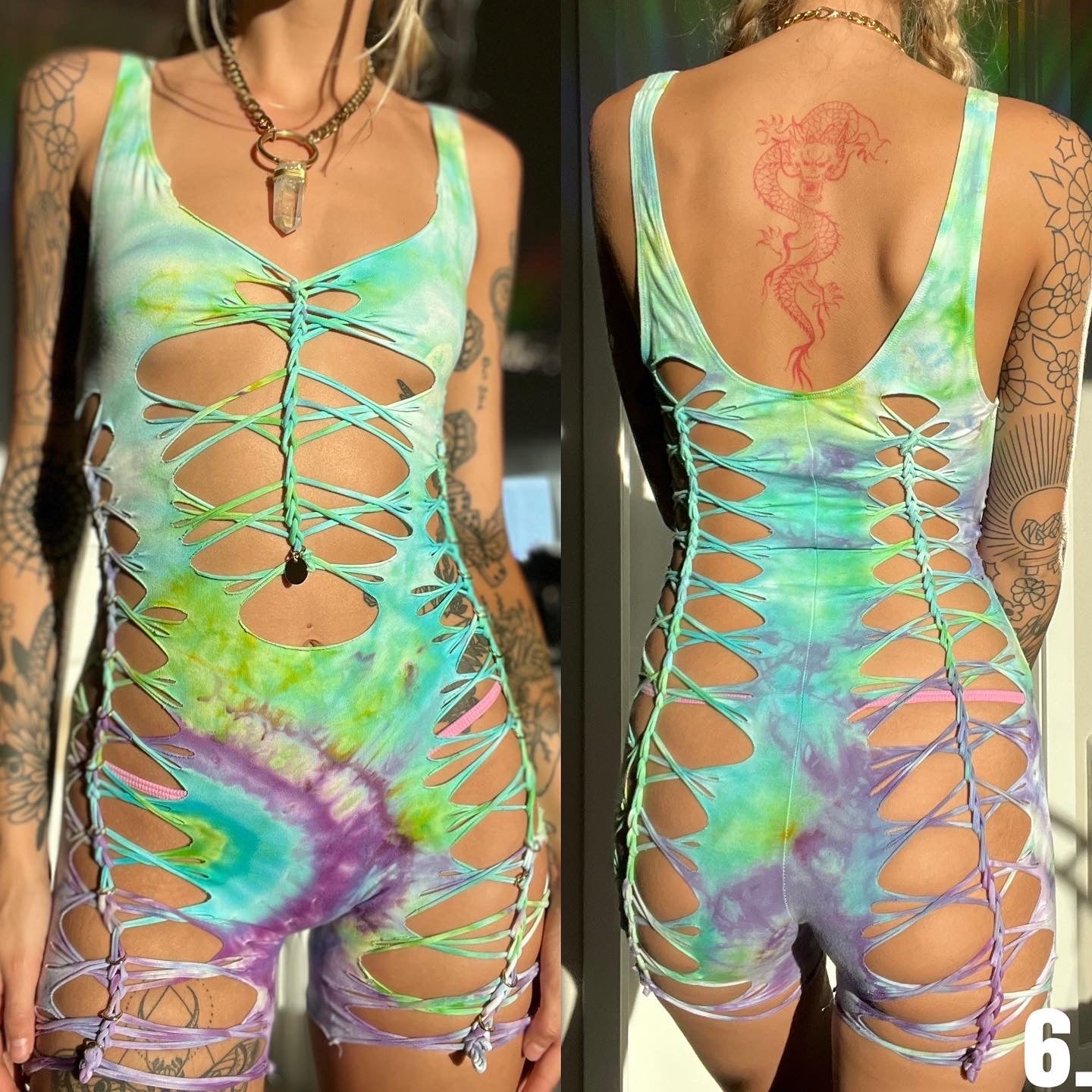 Custom Tie Dye Romper 111