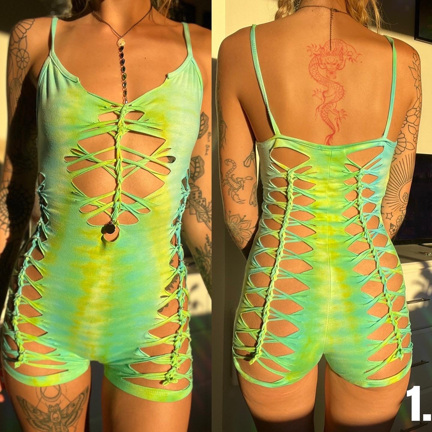Custom Tie Dye Romper 111