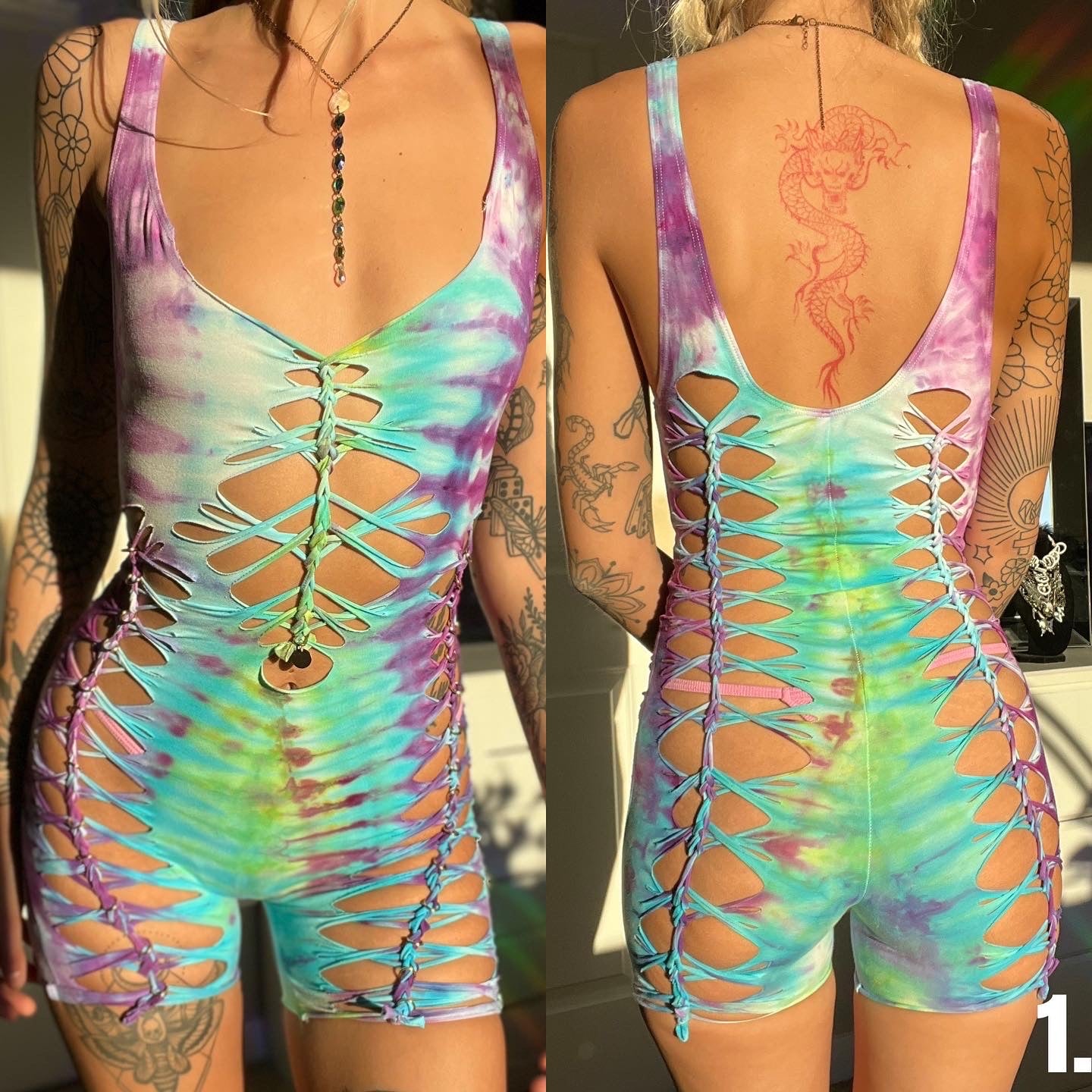 Custom Tie Dye Romper 111