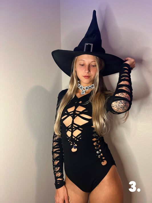 black witch bodysuit