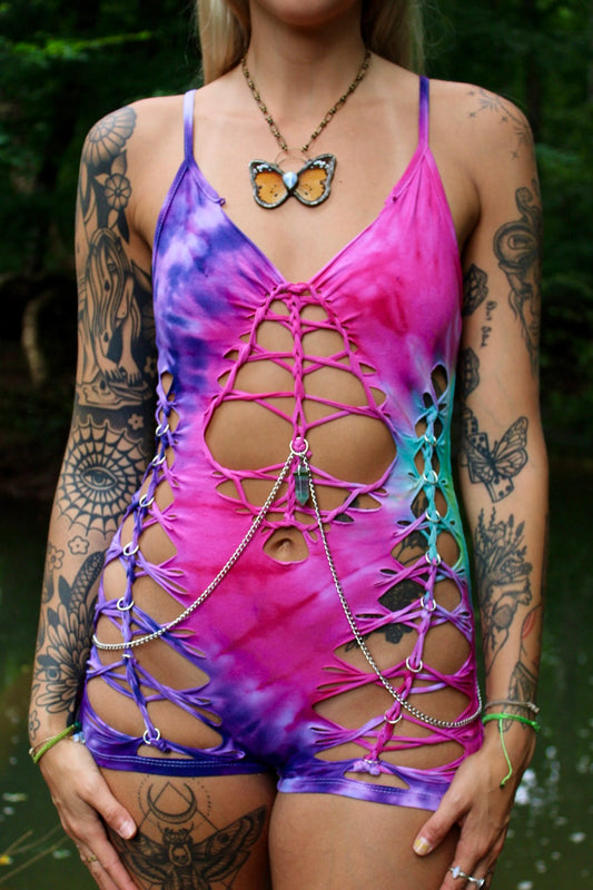 ‘fractal forest’ medium ready to ship romper