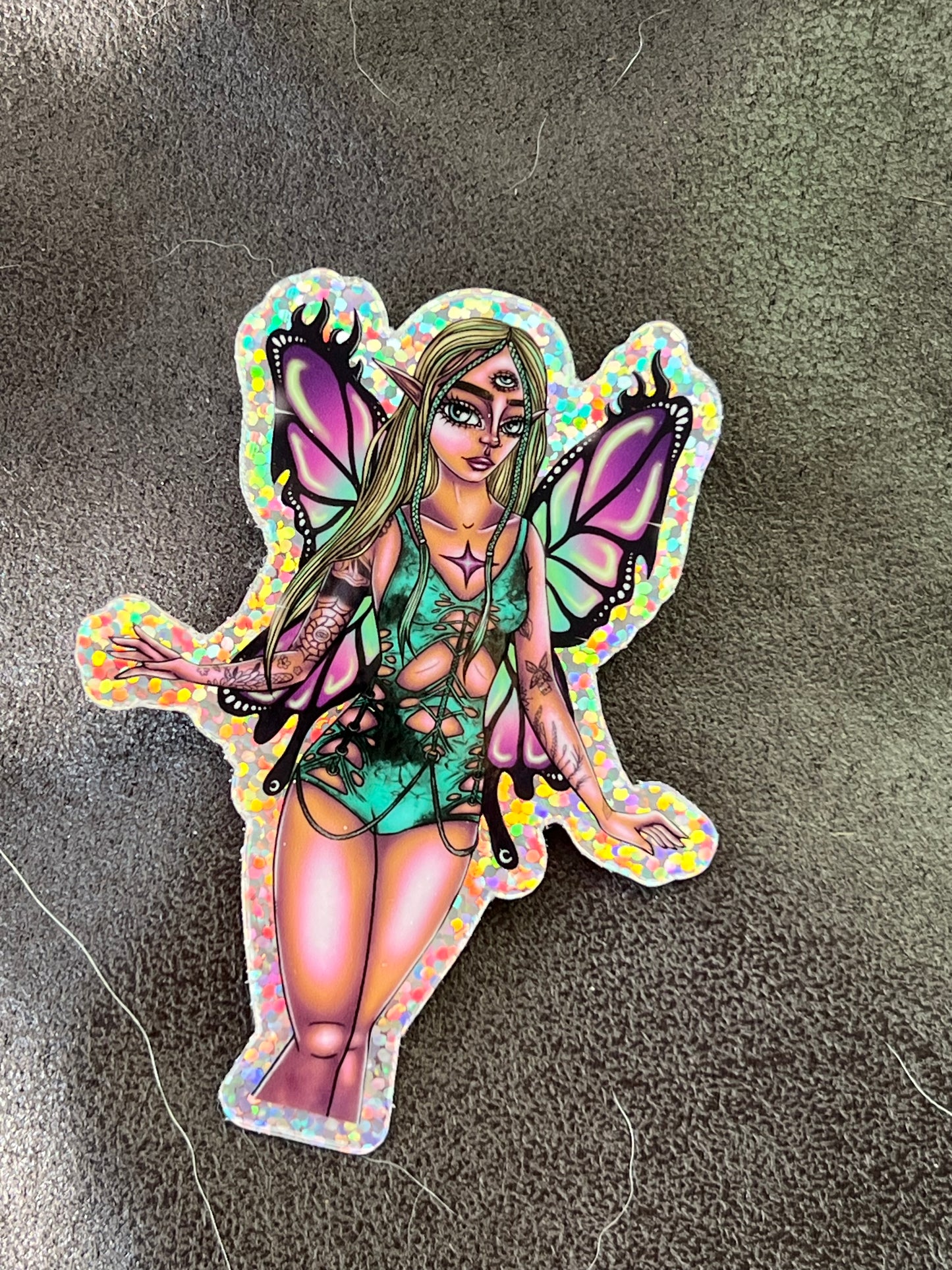 twin flame faerie sticker
