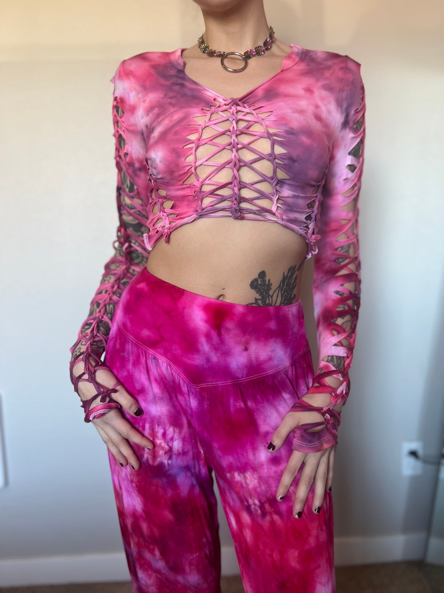 ‘heart eyes’ braided long sleeve