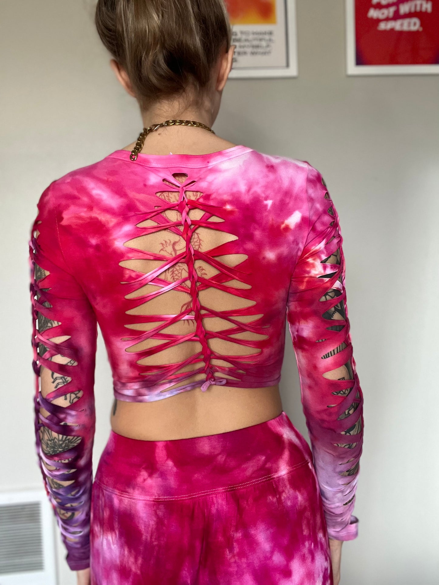 ‘heart eyes’ braided long sleeve