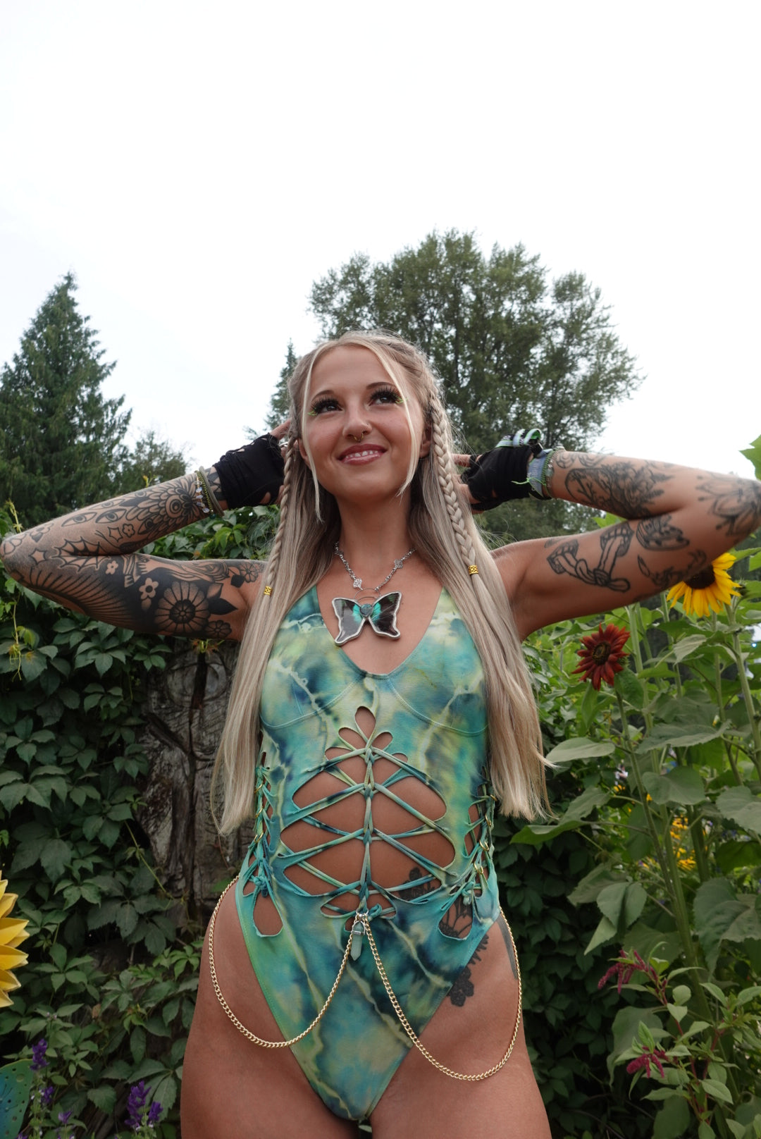 shades of green medium ready to ship bodysuit