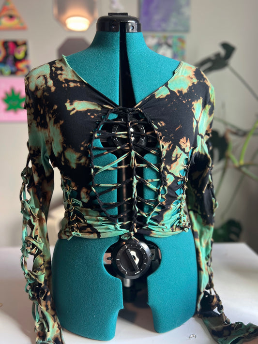 reverse dyed custom top