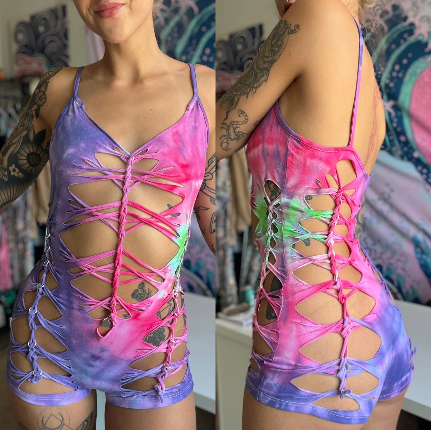 Custom Tie Dye Romper 111