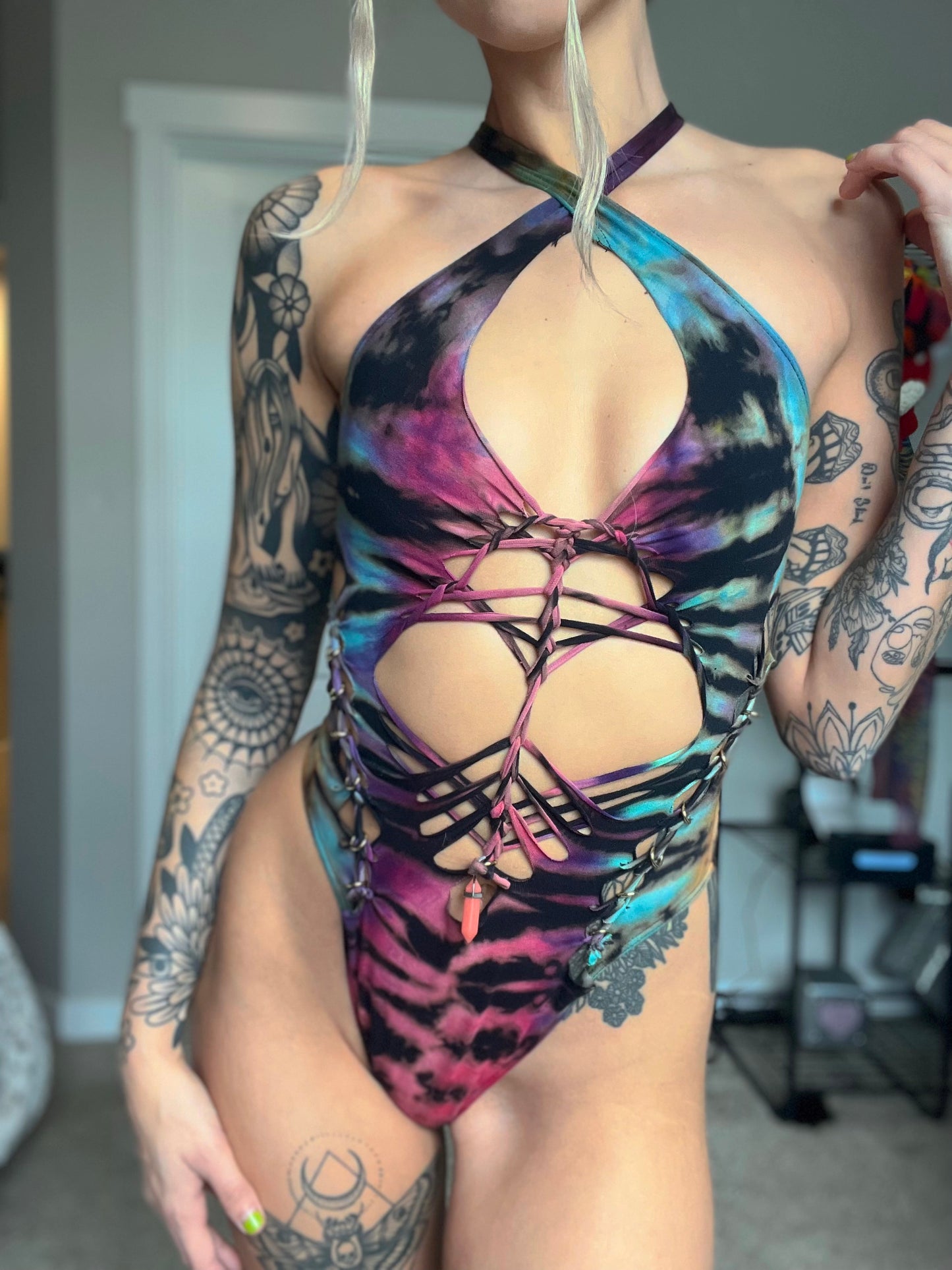 ‘crystal visions’ made to order bodysuit