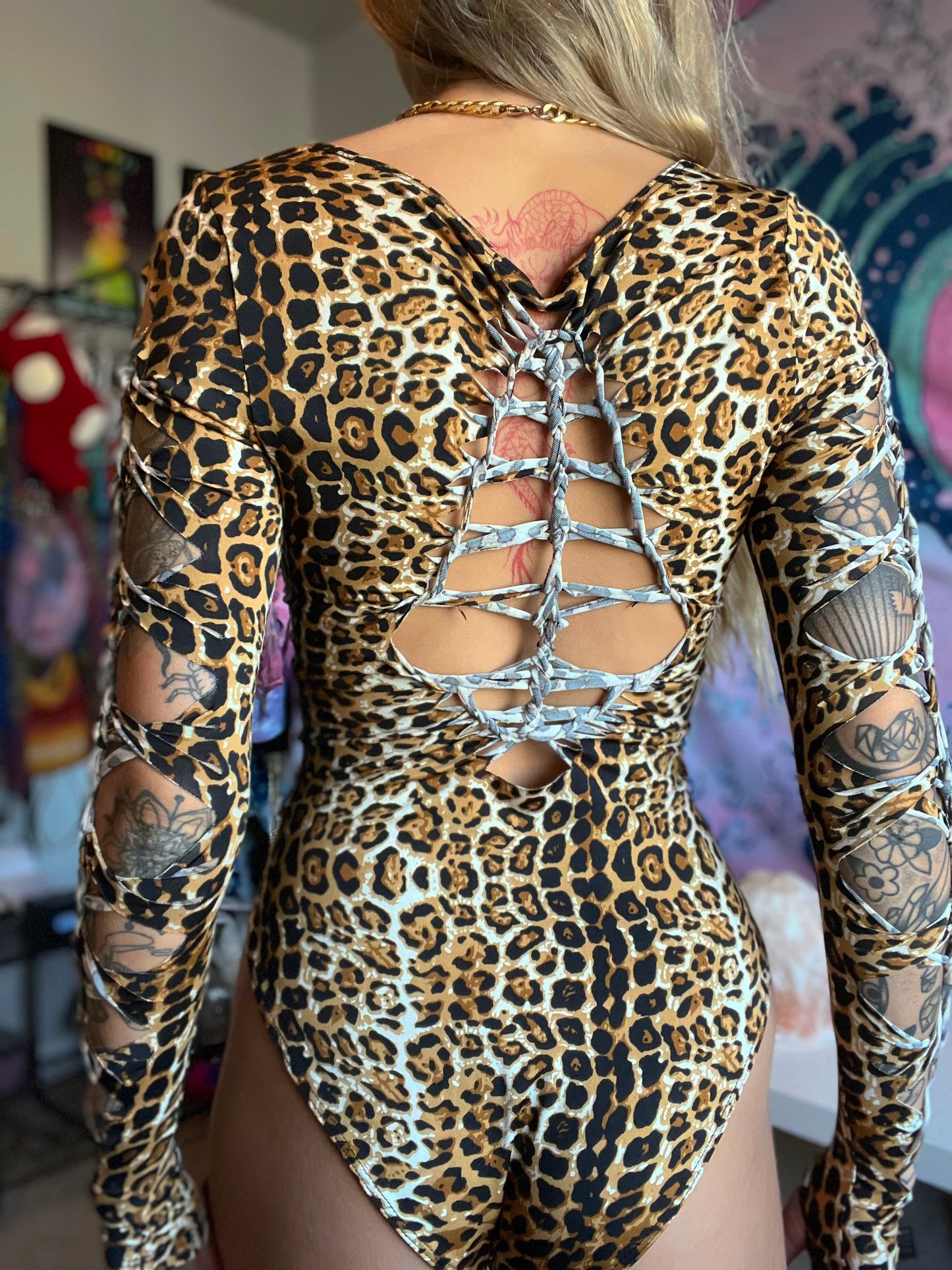 ‘kitties in the jungle’ bodysuit medium