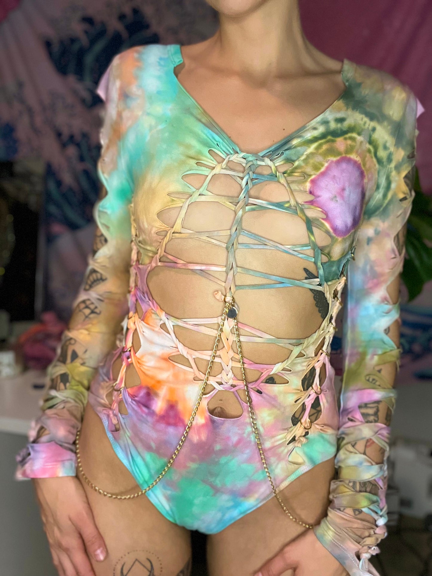 ‘the ascent‘ bodysuit in size large