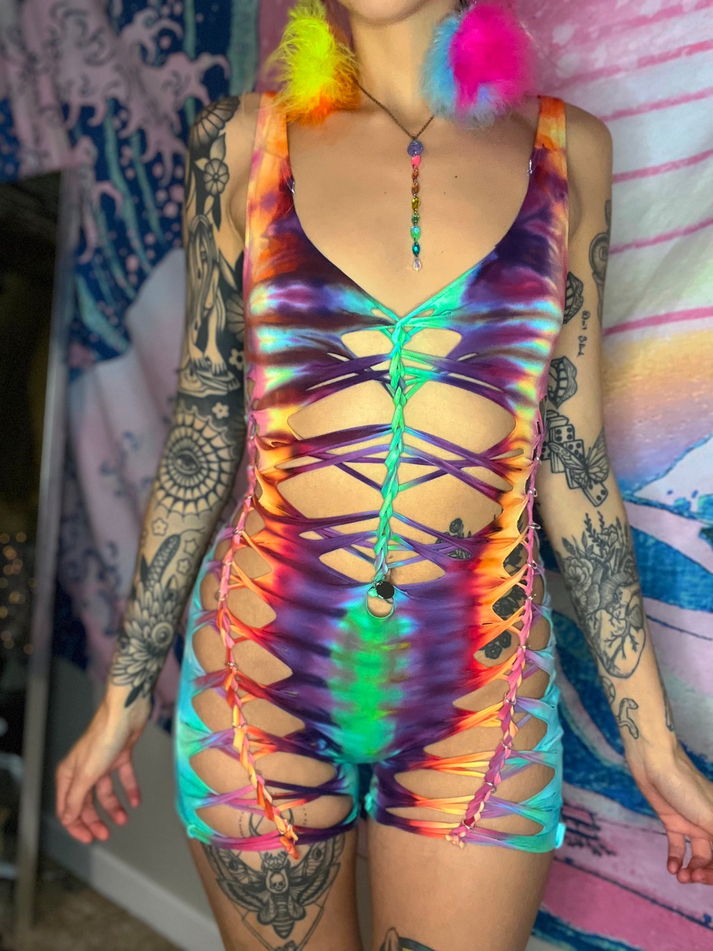 Custom Tie Dye Romper 111