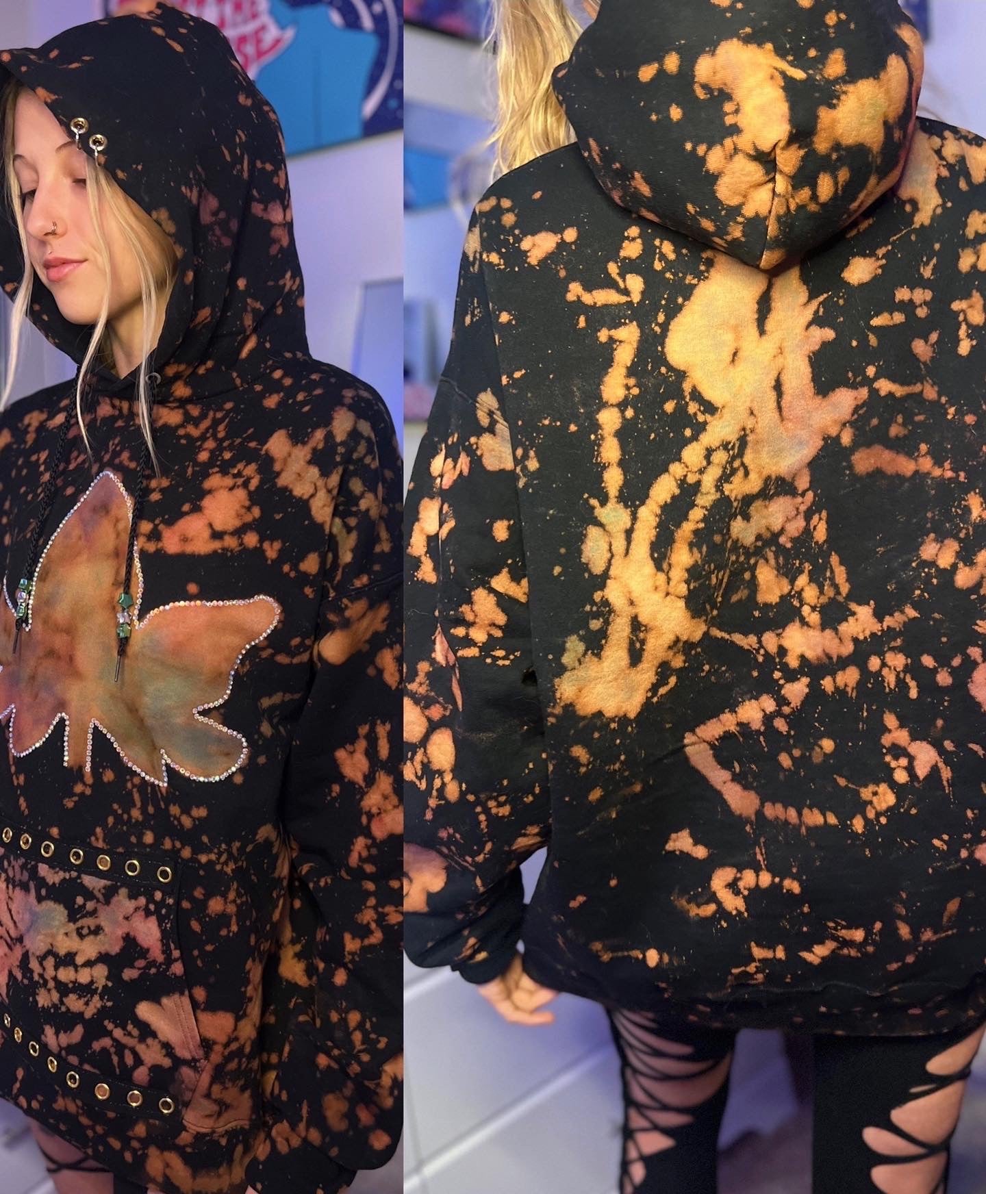 Pot Leaf Hoodie (ready to ship)