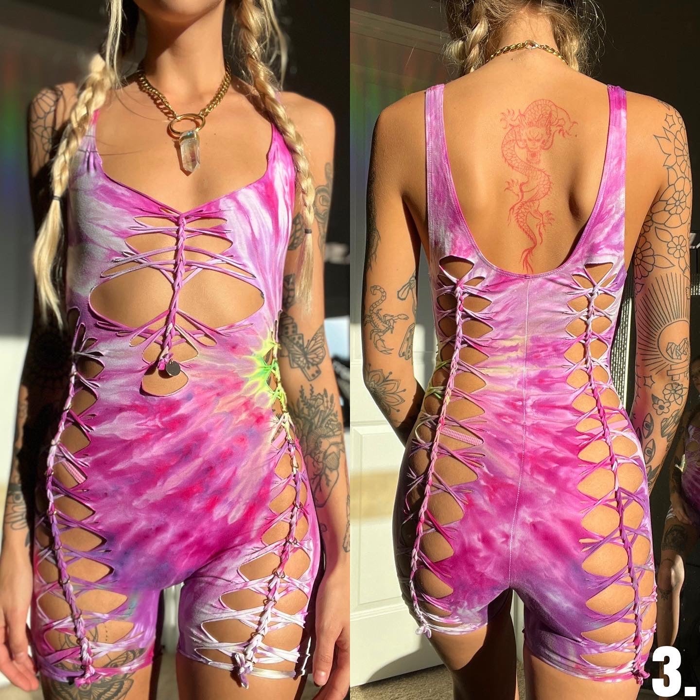 Custom Tie Dye Romper 111