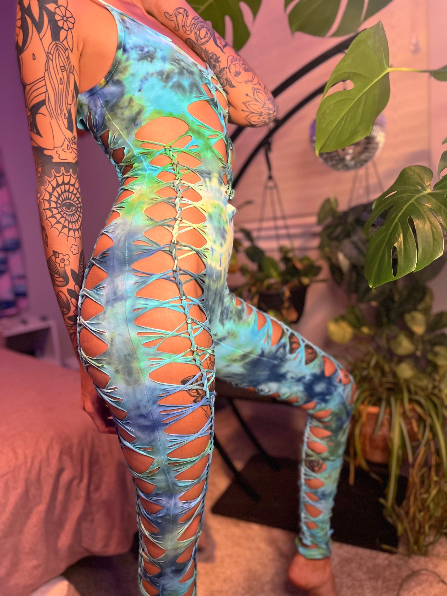 Custom Tie Dye Catsuit
