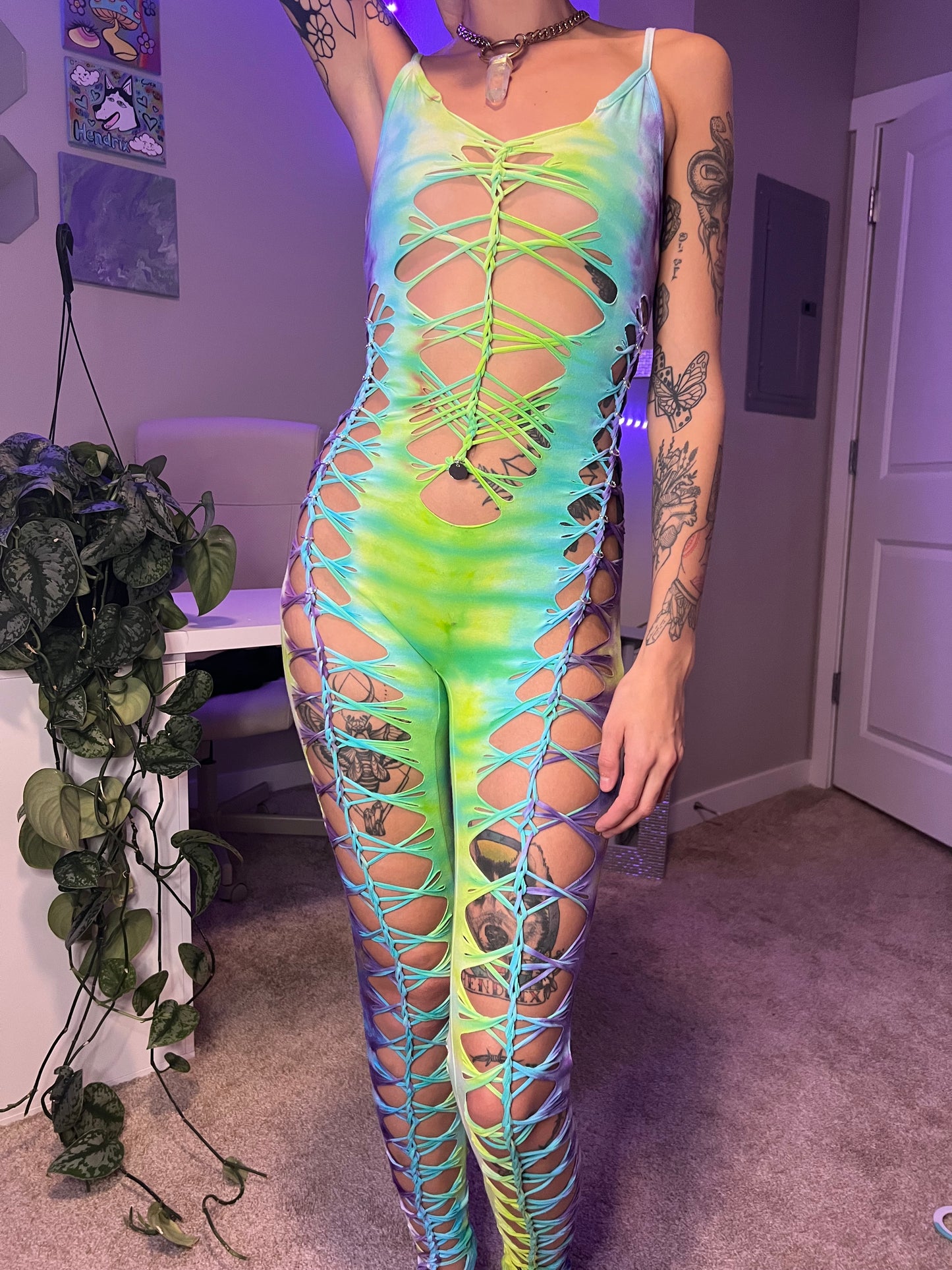 Custom Tie Dye Catsuit