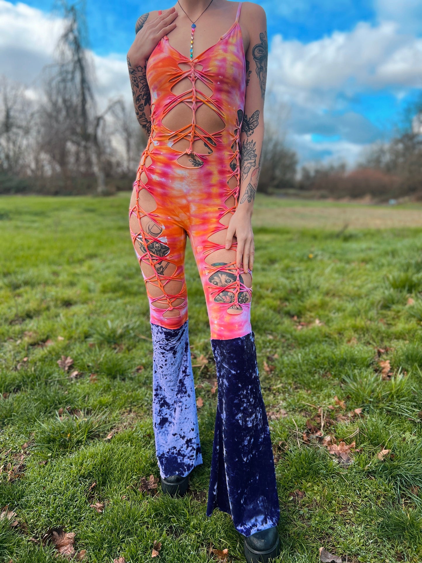 tie dyed jumpsuit
